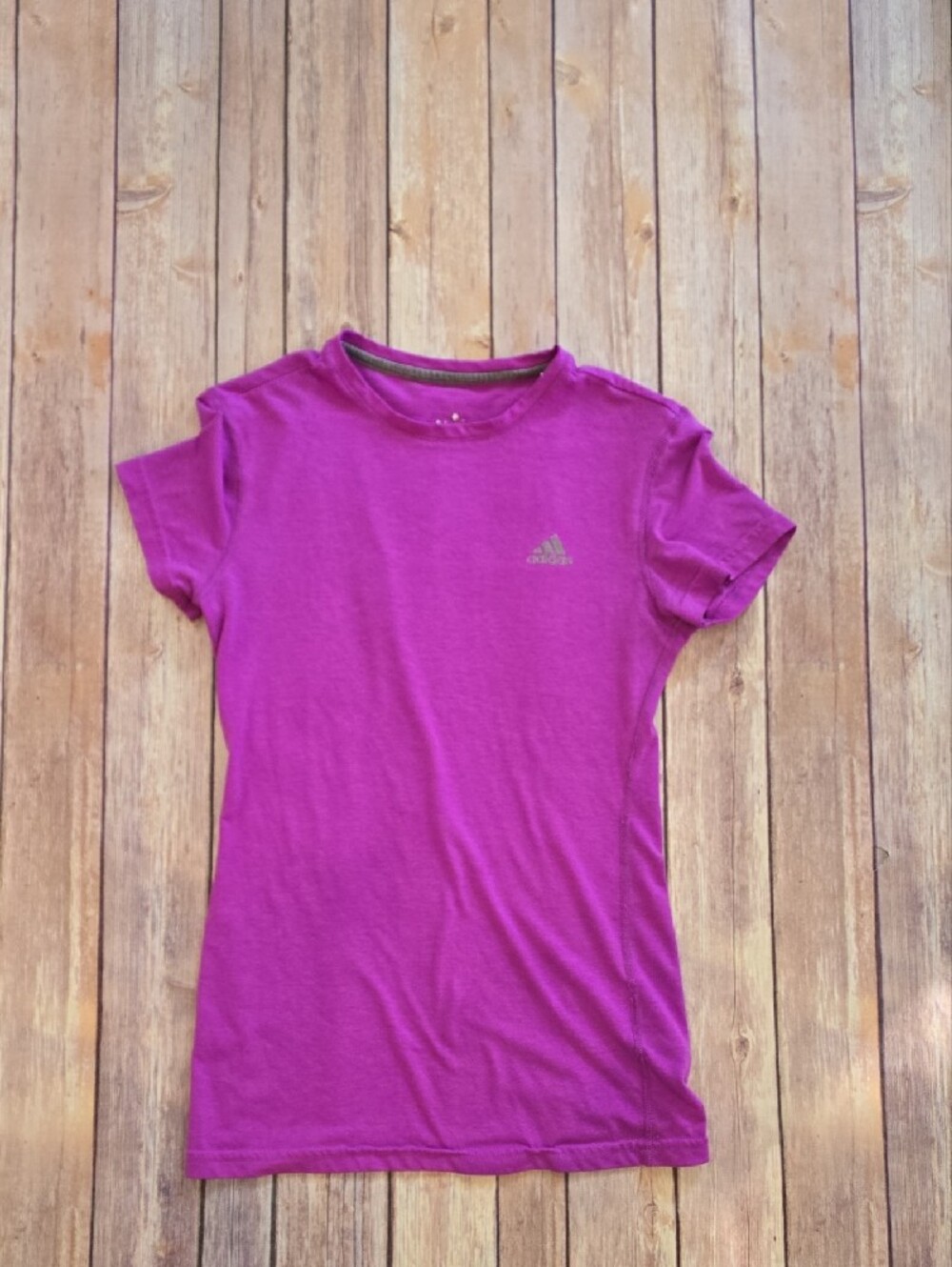 Adidas Women’s Fitted Short Sleeve Tee - Magenta